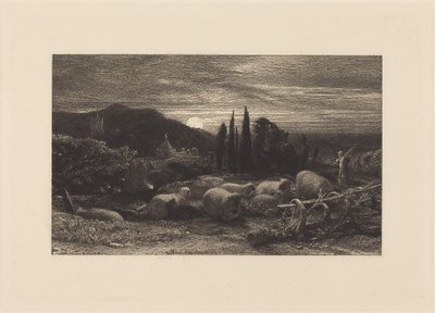 A lua nascente, ou Uma pastoral inglesa de Samuel Palmer