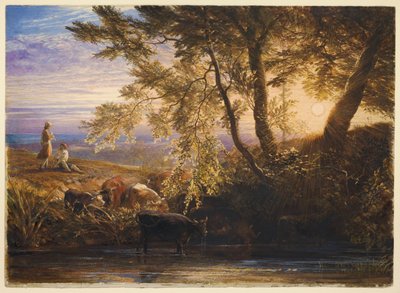 O sol poente de Samuel Palmer