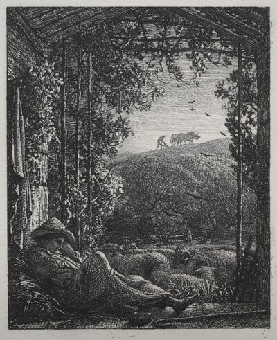 O Pastor Adormecido de Samuel Palmer