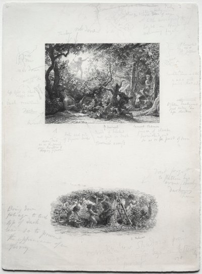 A videira, 1852. de Samuel Palmer