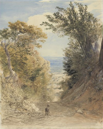 Vista da colina de Rook, Kent de Samuel Palmer
