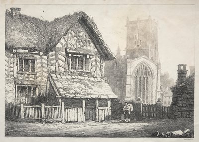 Uma série de edifícios antigos e casas rurais no norte da Inglaterra: Helmsley de Samuel Prout