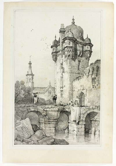 Andernach, a partir de Facsimiles of Sketches made in Flanders and Germany de Samuel Prout