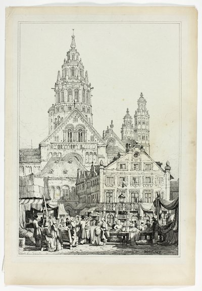 Catedral em Mayence de Samuel Prout