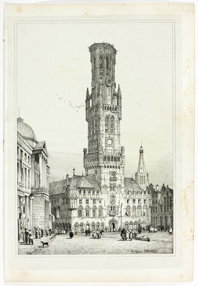 La Halle, Bruges de Samuel Prout