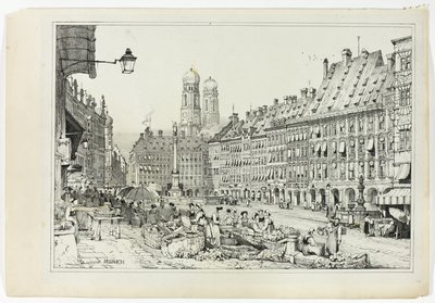 Munique, a partir de fac-símiles de esboços feitos na Flandres e na Alemanha de Samuel Prout