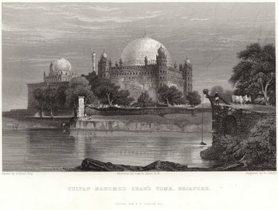 Tumba do sultão Mahomed Shah em Bejapore de Samuel Prout
