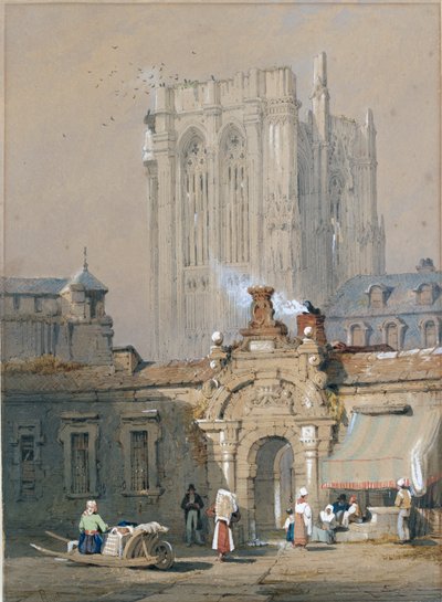 A Torre Velha, Catedral de Colônia, início do século XIX de Samuel Prout