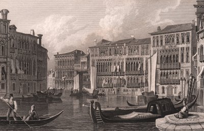 Vista do Grande Canal (Canal Grande) de Ca