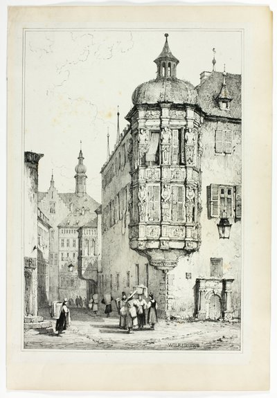 Wurzburg, a partir de fac-símiles de esboços feitos na Flandres e na Alemanha de Samuel Prout