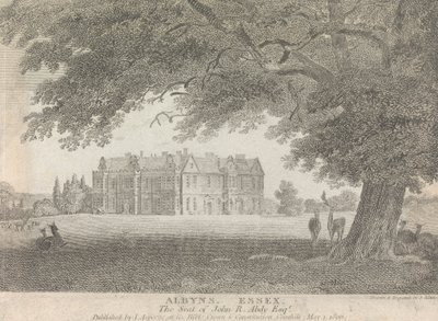 Albyns, Essex, The Seat of John R. Abdy, Esquire (publicado por L. Asperne); página 7 (Volume Um) de Samuel Rawle