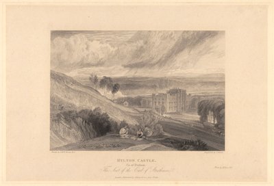 Castelo de Hylton, Condado de Durham de Samuel Rawle