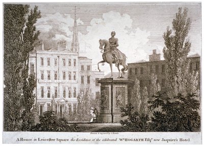 Leicester Square, Westminster, Londres, c1805 de Samuel Rawle