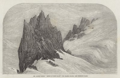 A subida do Sr. Albert Smith do Mont Blanc, os Grands Mulets de Samuel Read