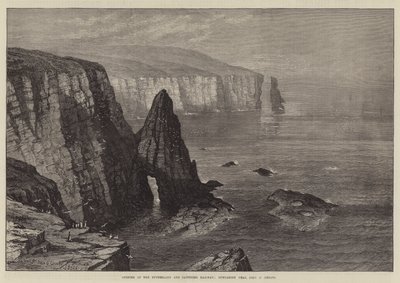Abertura da ferrovia Sutherland e Caithness, Duncansby Head, John o &39;Groats de Samuel Read
