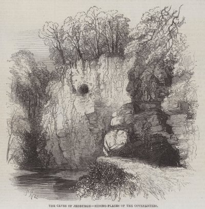 As cavernas de Jedburgh, escondendo-lugares dos covenanters de Samuel Read
