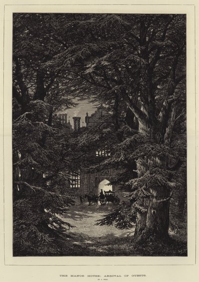 The Manor House, chegada dos hóspedes de Samuel Read