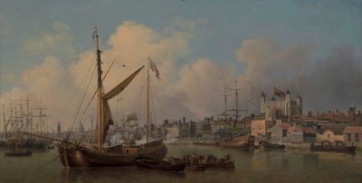 Uma Vista da Torre de Londres, Suposta no Aniversário de Sua Majestade de Samuel Scott