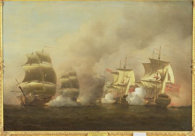 Ação ao largo do Cabo da Boa Esperança, 9 de março de Samuel Scott