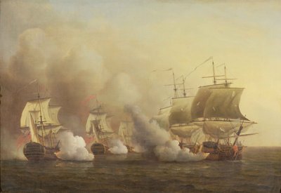 Ação no Cabo da Boa Esperança, 9 de março de 1757 de Samuel Scott