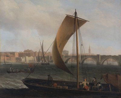 Vista no Tamisa com ponte de Westminster de Samuel Scott