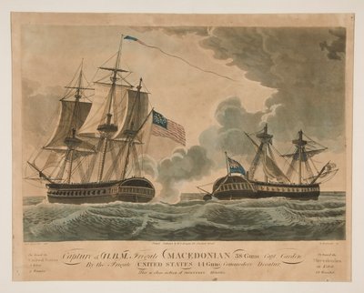 Captura da Fragata H. B. M. Macedônia?Estados Unidos de Samuel Seymour