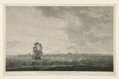 Uma vista de Charles-town, a capital da Carolina do Sul de Samuel Smith