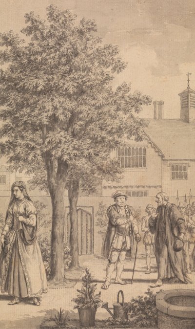 Catherine Parr, Henrique VIII e o Bispo Gardner de Samuel Wale
