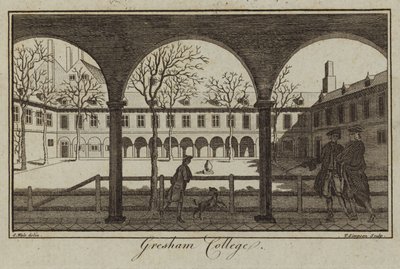 Gresham College, em Londres de Samuel Wale