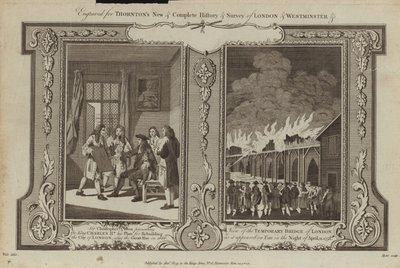 Incêndios de Londres de 1666 e 1758 de Samuel Wale
