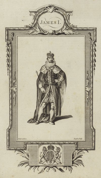 Retrato de james i de Samuel Wale