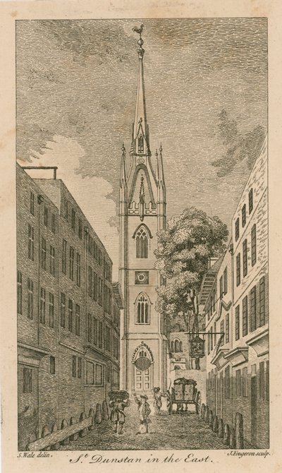 St Dunstan está no leste, Londres de Samuel Wale