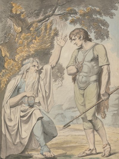 Um Bardo e um Pastor de Samuel Woodforde