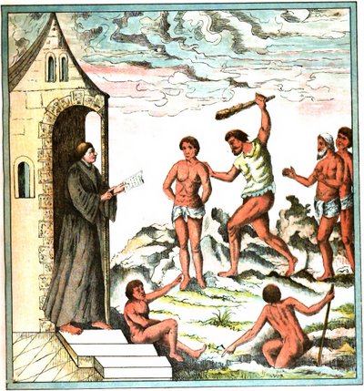 Champlain Índias Ocidentais placa LXI - Narrativa dos Índios de Samuel de Champlain