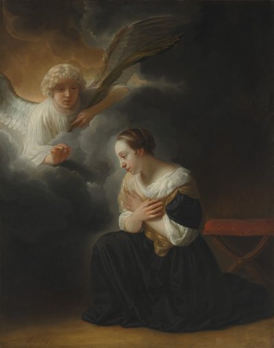 A Anunciação da Morte da Virgem, ca. 1670 de Samuel van Hoogstraten