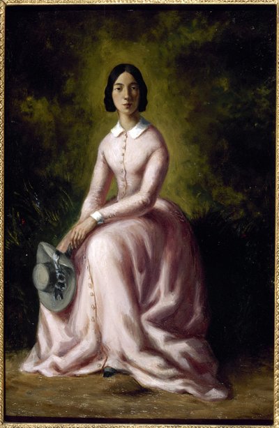 Retrato da cantora e compositora Pauline Viardot 1821-1910. de Sand