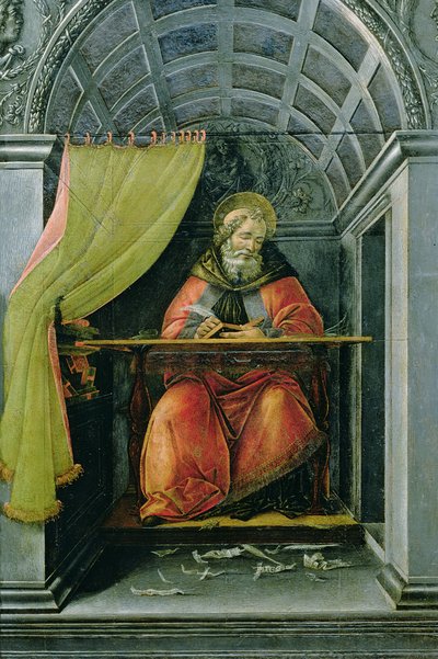 Santo Agostinho em sua cela de Sandro Botticelli