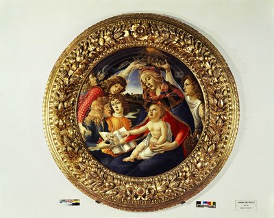 Madonna del Magnificat e cinco anjos (tondo) - 1481-1483 de Sandro Botticelli