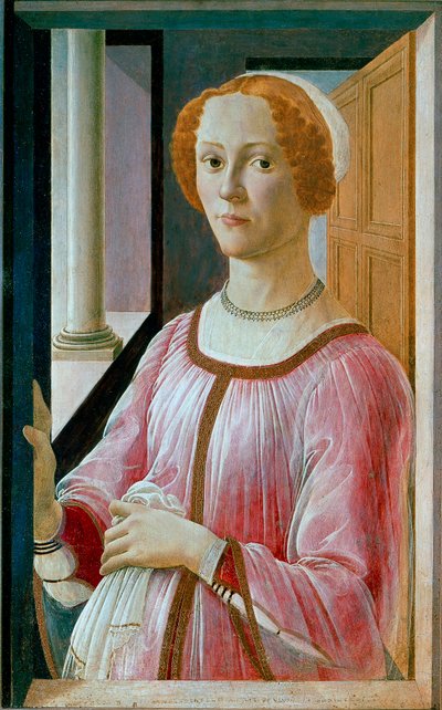 Retrato de Smeralda Bandinelli Detrempe sobre madeira de Alessandro di Mariano dei Filipepi, dit Sandro Botticelli (1445-1510) 1471 aproximadamente. Sol. 65x41 cm Londres, Galeria Nacional de Sandro Botticelli