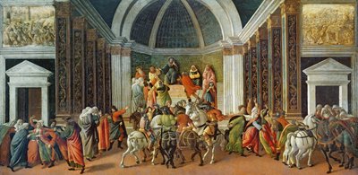 The Story of Virginia, c.1500 (tempera no painel) de Sandro Botticelli