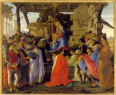 A adoração dos magos de Sandro Botticelli