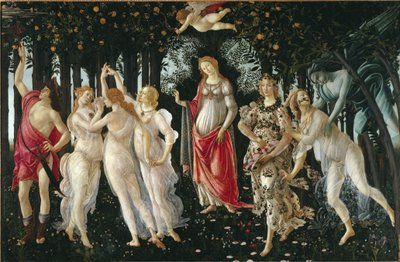A mola (Detalhe) - tempera onwood de Sandro Botticelli