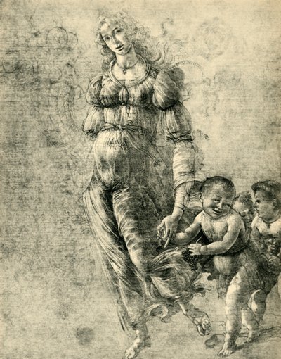 Abundância ou outono, 1480-1485, 1943. de Sandro Botticelli