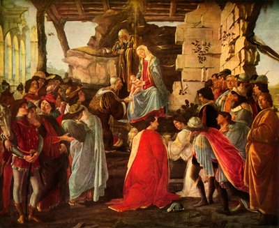 Adoração dos Magos, 1476, 1937. de Sandro Botticelli