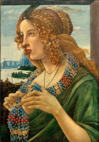 Retrato alegórico de uma mulher (Simonetta Vespucci) de Sandro Botticelli