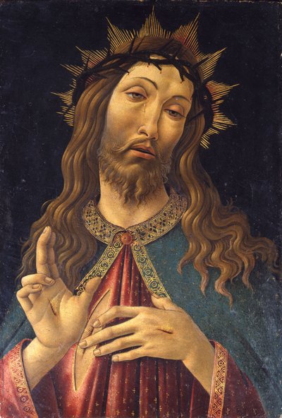 Cristo coroado de espinhos, c. 1500 de Sandro Botticelli