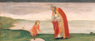 Santo Agostinho e o menino à beira-mar de Sandro Botticelli