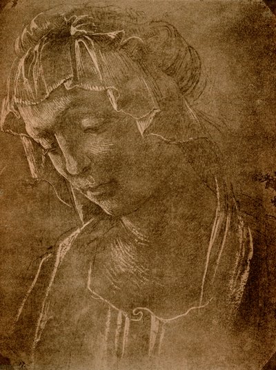 Cabeça feminina de Sandro Botticelli
