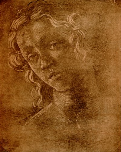 Cabeça feminina de Sandro Botticelli