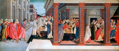 Quatro cenas do início da vida de São Zenóbio, c1500 de Sandro Botticelli